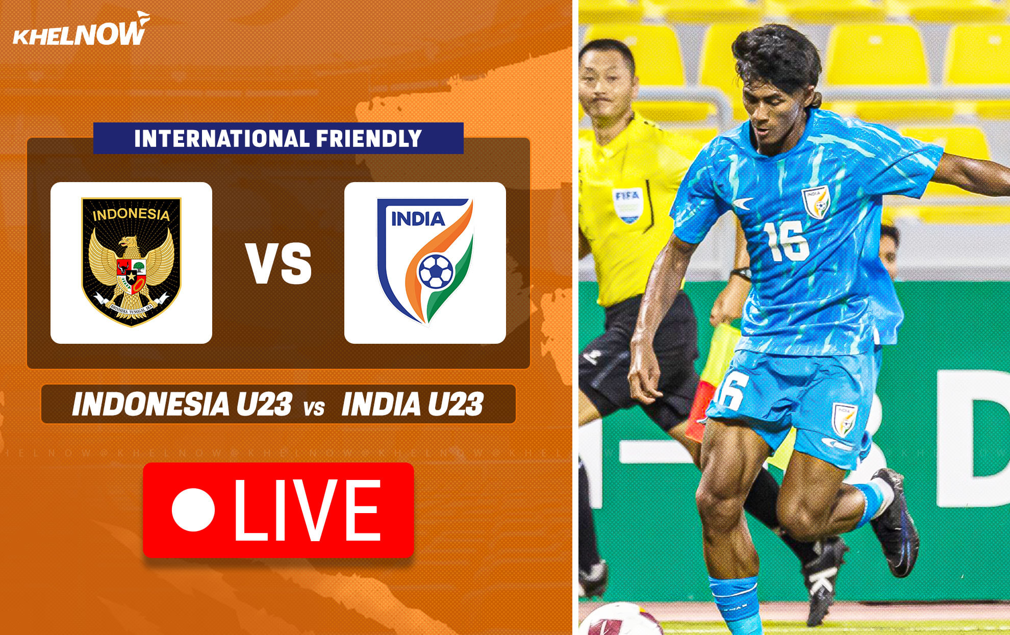 Indonesia U23 vs India U23 Live: Follow international friendly live updates