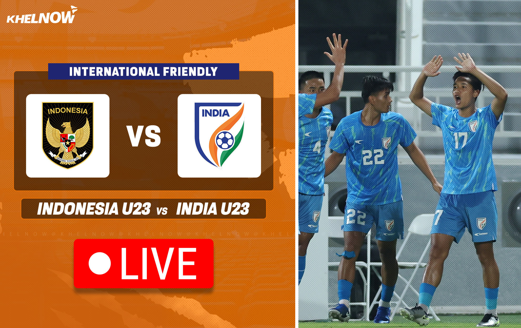India U23 vs Indonesia U23 Live: Follow international friendly live updates