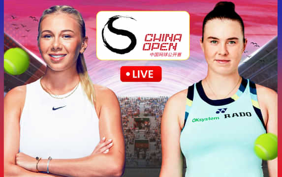 Amanda Anisimova vs Linda Noskova final live streaming, TV channel, where & how to watch China Open 2025?