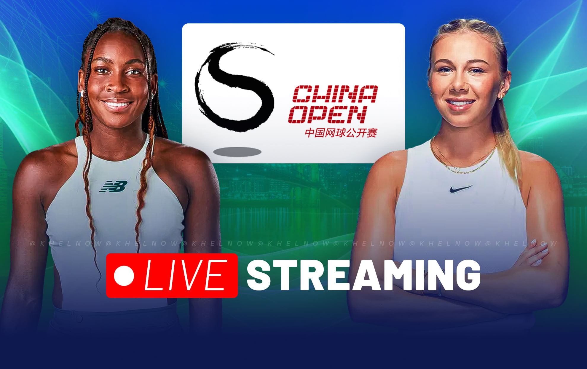 Coco Gauff vs Amanda Anisimova semi-final live streaming, TV channel, where & how to watch China Open 2025?