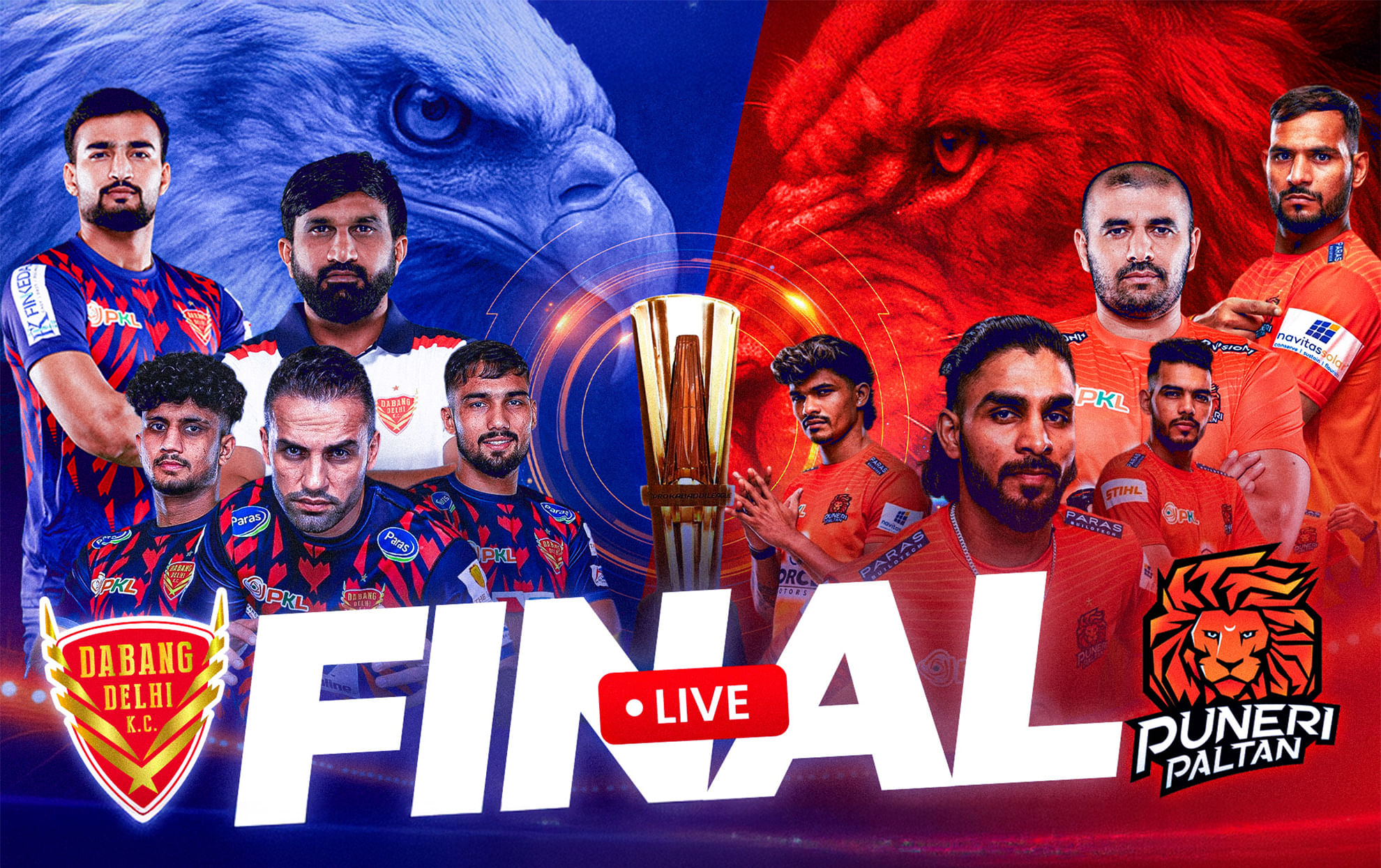 PKL 12 Final: Where & how to watch Dabang Delhi vs Puneri Paltan, summit clash of Pro Kabaddi 2025