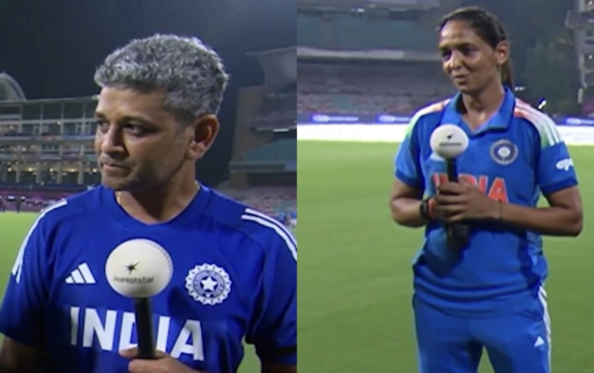 Harmanpreet Kaur and Amol mazumdar