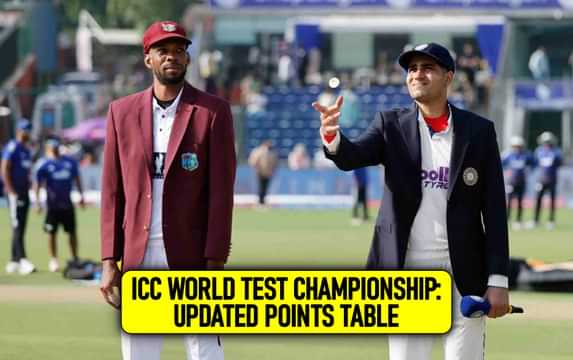IND vs WI WTC Table 2nd test Delhi 2025