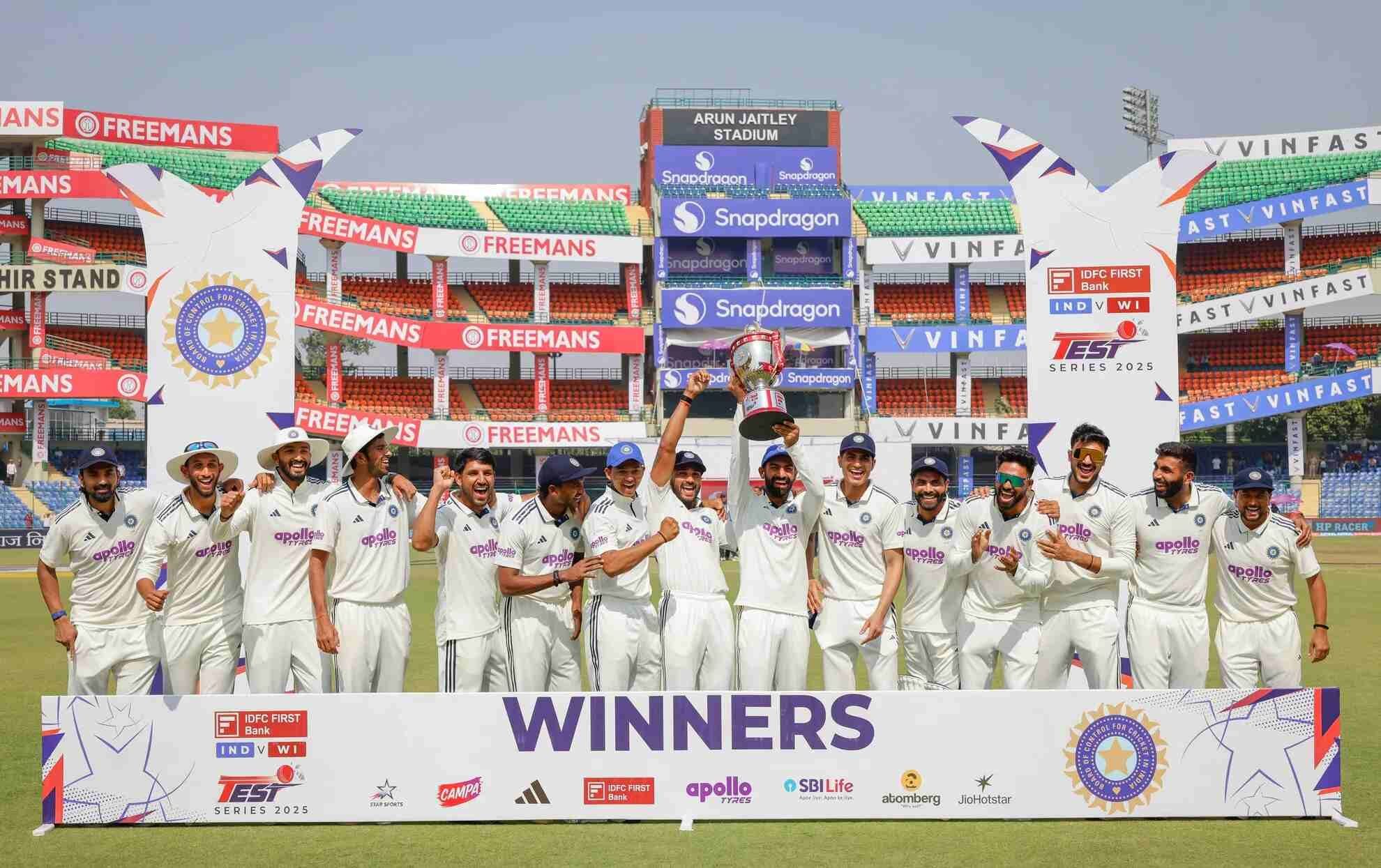 When will India play their next test match after conclusion of the West Indies series?