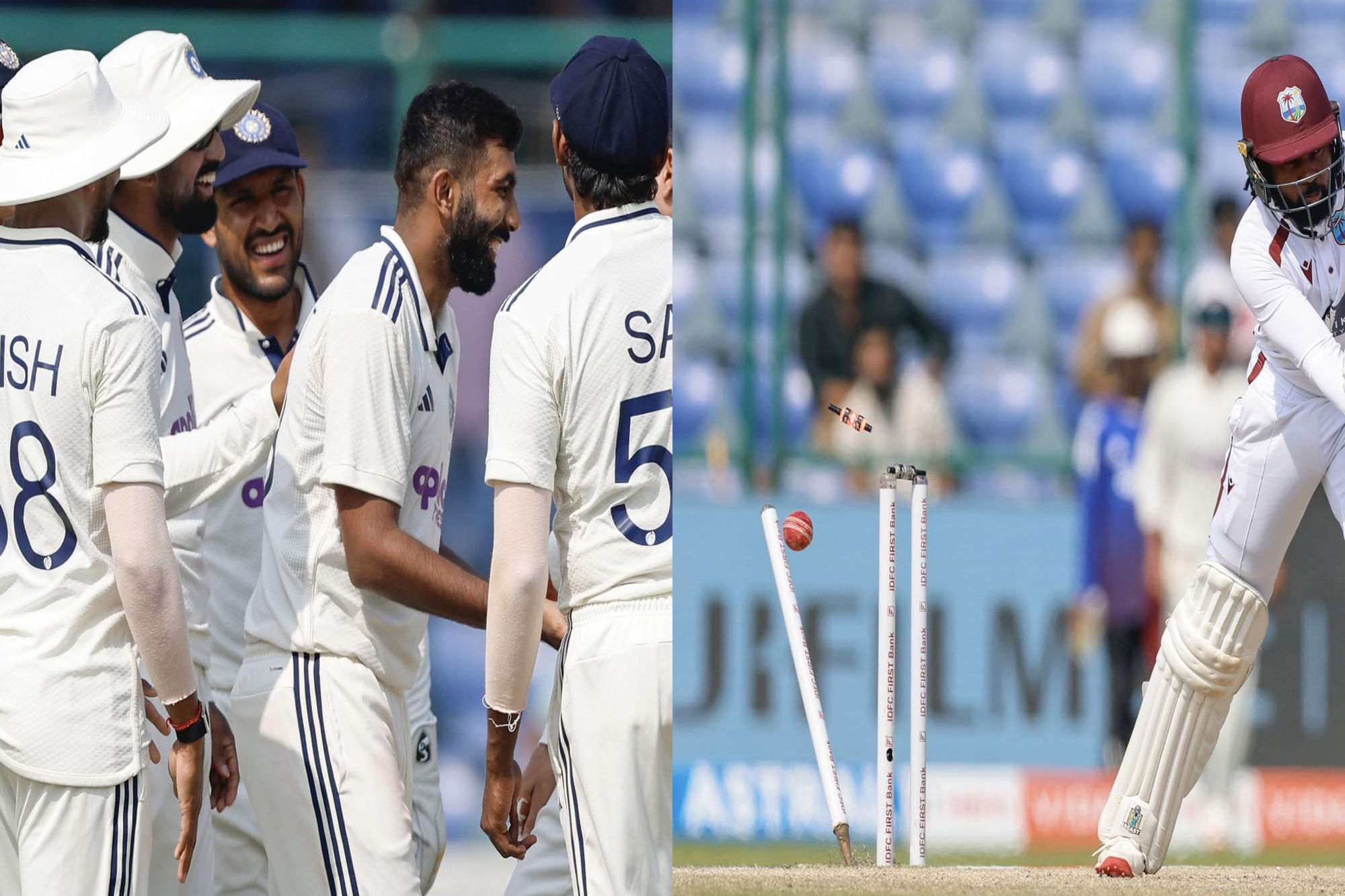 Jasprit Bumrah sends stumps flying