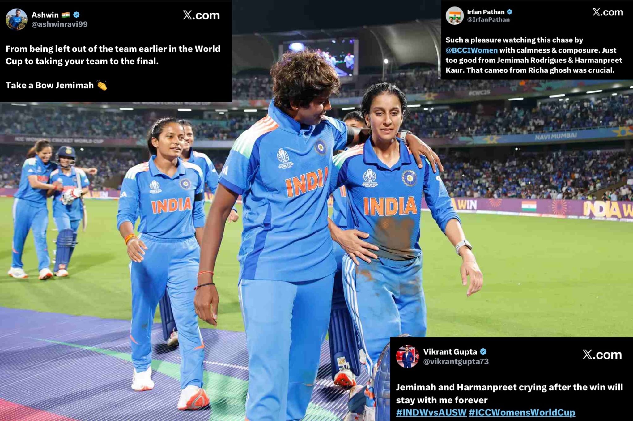 Jemimah Rodrigues helps India beat Australia in semi-final