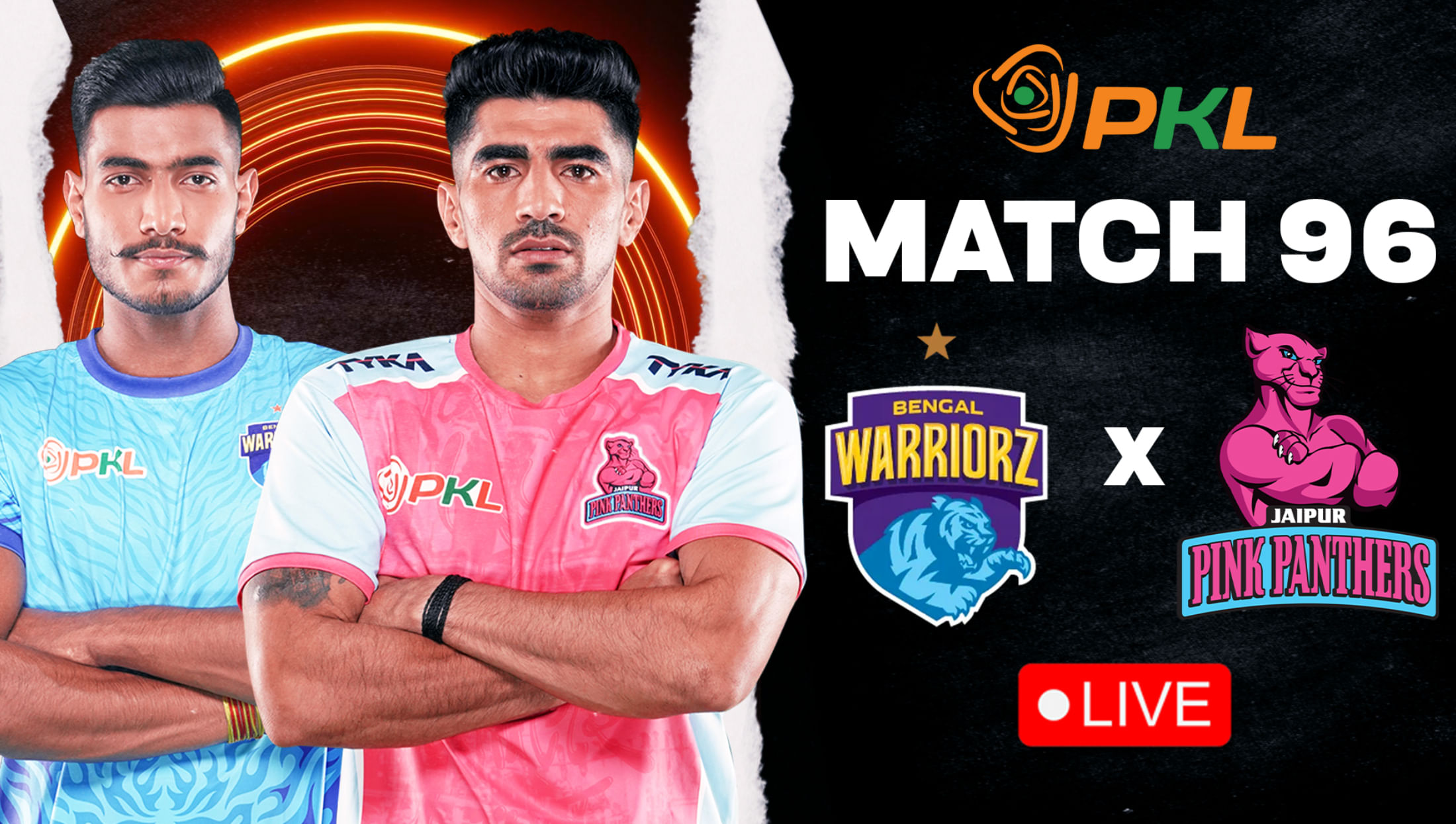 PKL 12: Where & how to watch Bengal Warriorz vs Jaipur Pink Panthers, Match 96 of Pro Kabaddi 2025