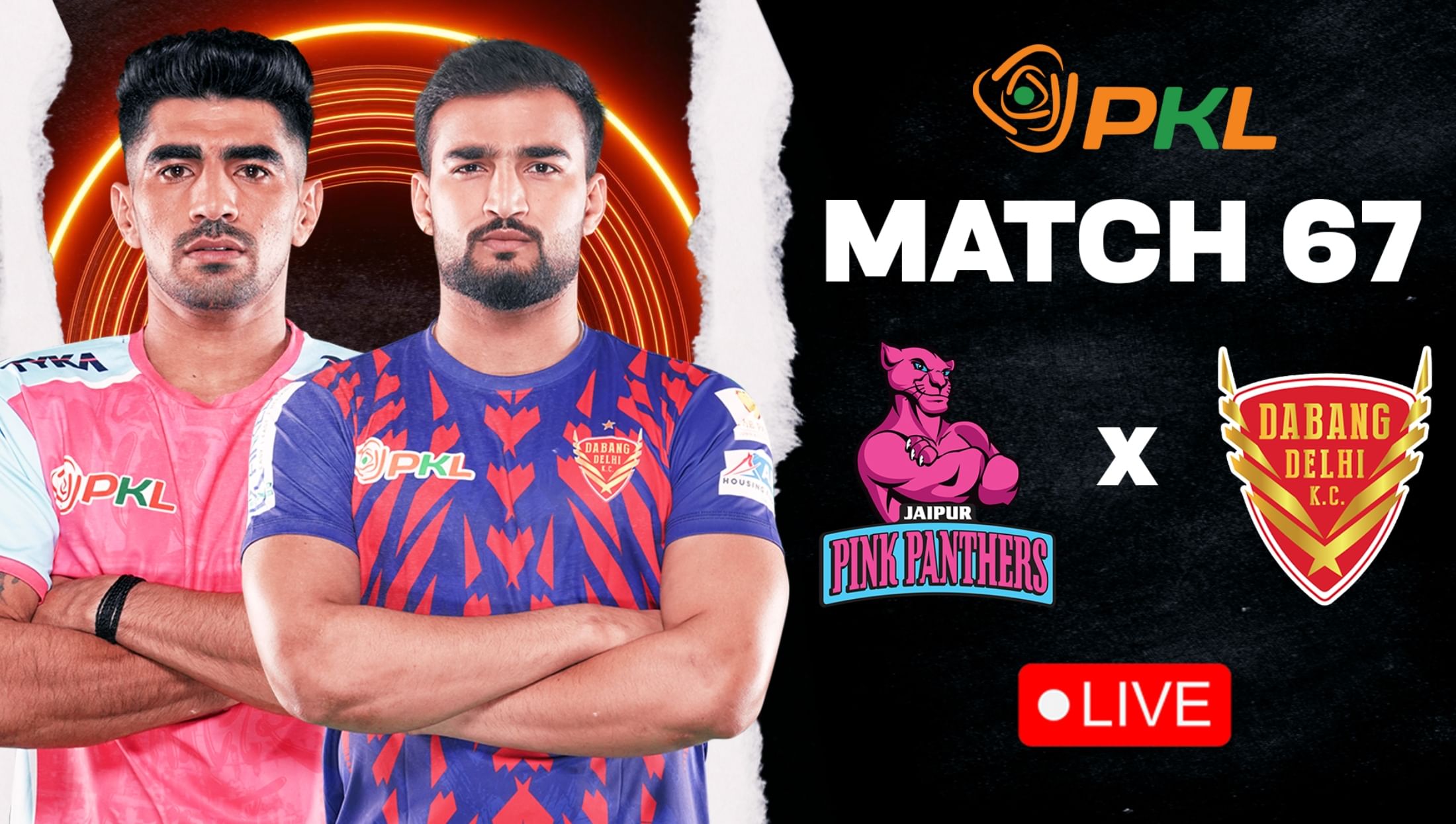 PKL 12: Where & how to watch Jaipur Pink Panthers vs Dabang Delhi, Match 67 of Pro Kabaddi 2025