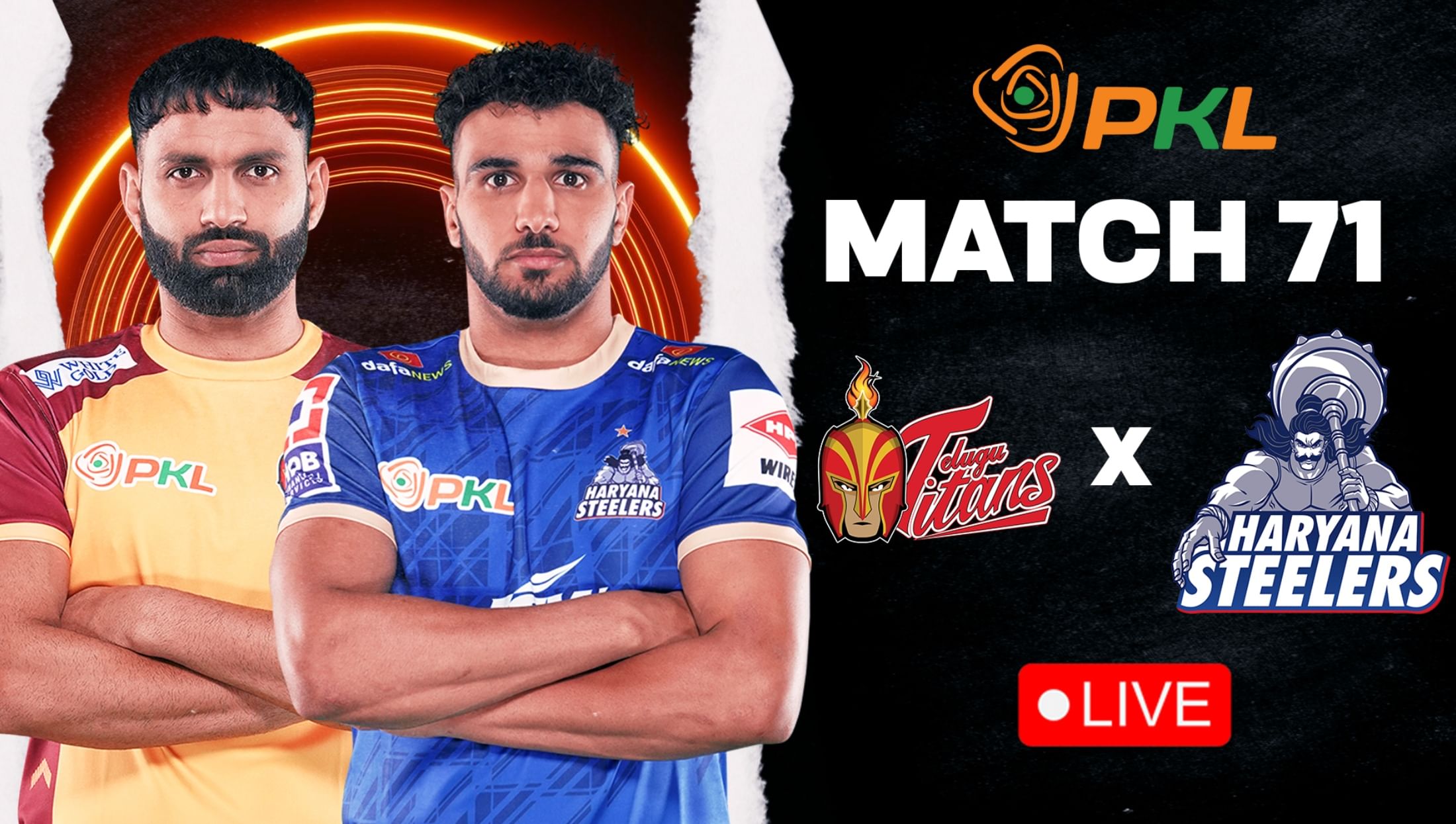 PKL 12 LIVE: Telugu Titans vs Haryana Steelers | Puneri Paltan vs U Mumba