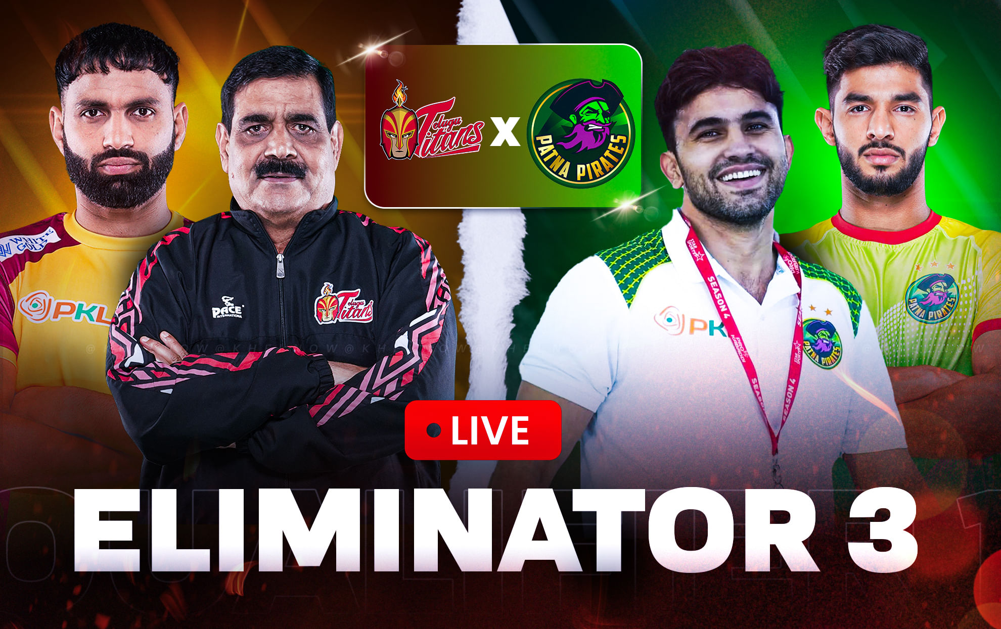 PKL 12 Eliminator 3 LIVE: Telugu Titans vs Patna Pirates Match Updates