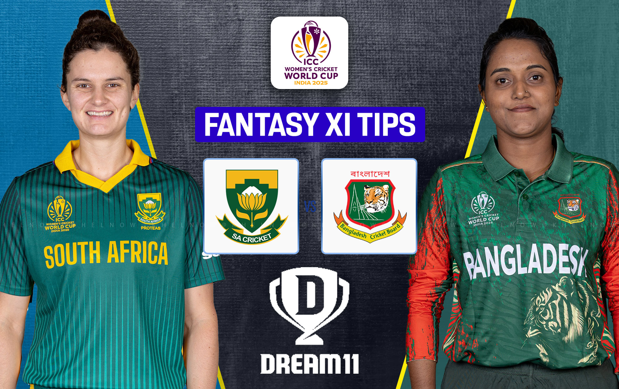 SA vs BAN Dream11 Prediction, Dream11 Playing XI, Today Match 14, ICC Womens Cricket World Cup 2025
