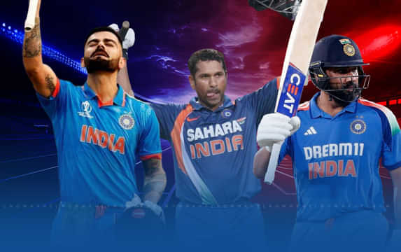 Top 5 Indian batsmen with most centuries in ODI cricket