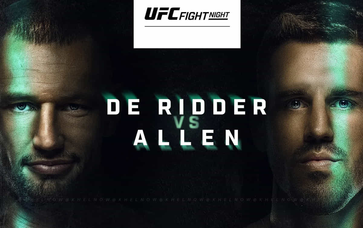 UFC Vancouver de Ridder vs Allen Lead