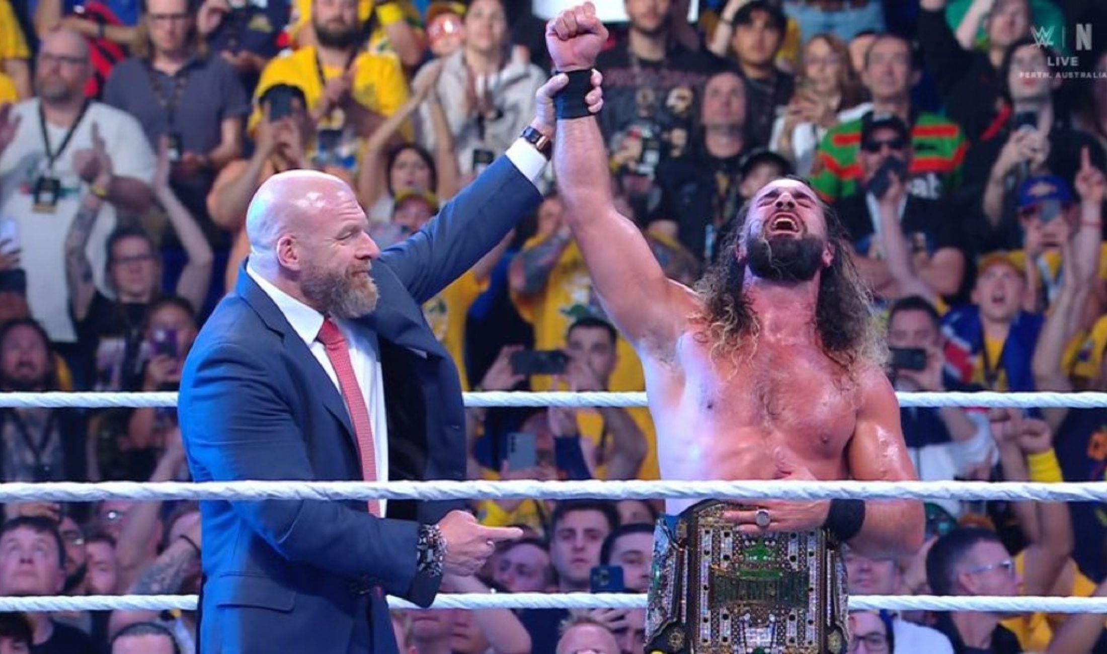 WWE Crown Jewel 2025 Highlights: Seth Rollins beats Cody Rhodes; John Cena wins; Bronson Reed pins Roman Reigns & more