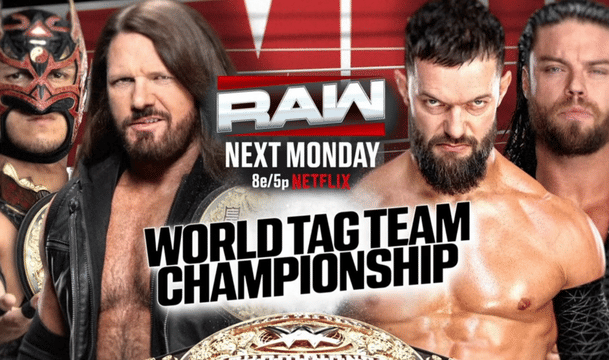WWE RAW November 3 - AJ Styles & Dragon Lee vs Finn Balor & JD McDonagh