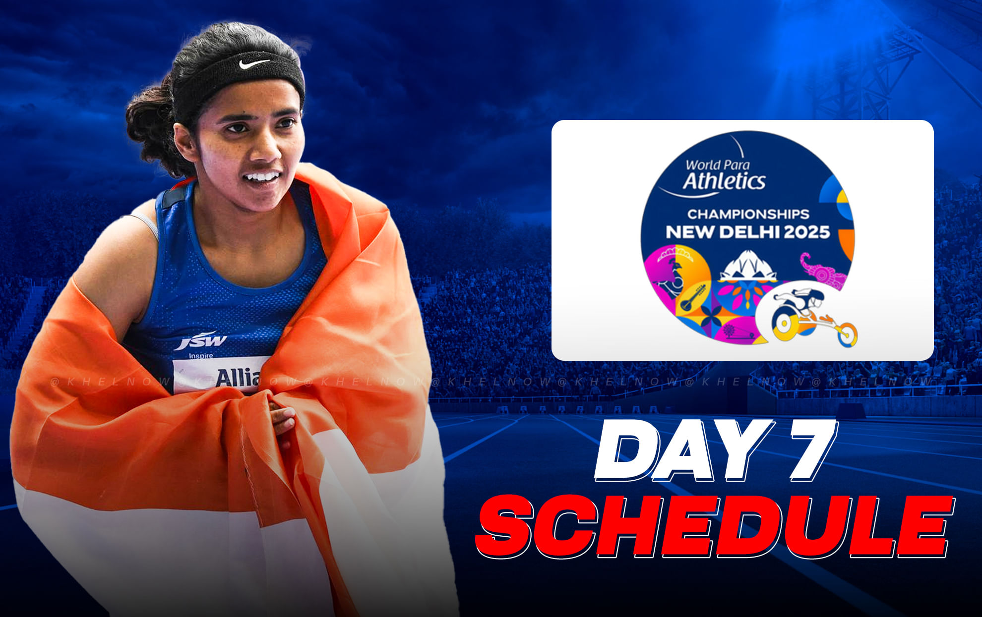 World Para Athletics Championships 2025: Updated India schedule for Day 7, October 3