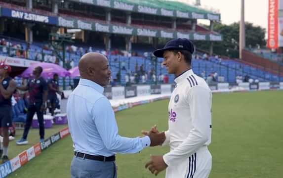 Yashasvi Jaiswal and Brian Lara