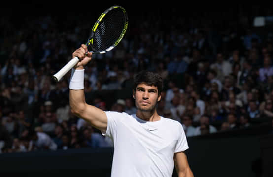 Carlos Alcaraz Wimbledon racquet