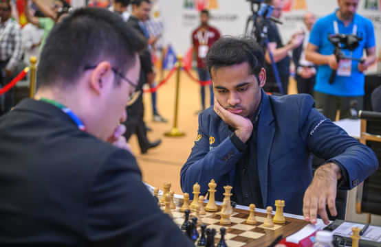 FIDE World Cup 2025: Arjun Erigaisi’s Quarterfinal clash against Wei Yi heads to a tiebreak after draw in game 2 Having played a quick draw with black on Monday, Arjun expectedly looked for a win with white and it looked like the highest ranked player left in the competition had gained an upper hand in the middle game. At that stage, the chess engines were suggesting a bishop sacrifice as the top move to drive home the advantage but Arjun went with a relatively steady queen to d2 and Wei then defended well to ensure that there was no other result possible. Arjun will begin the tiebreak with black pieces on Wednesday and should be the favourite to advance in the rapid format. Two more quarterfinals will head to the tiebreak as GM GM Andrey Esipenko split the point against GM Sam Shankland after 37 moves while the match between GM Jose Eduardo Martinez Alcantara and GM Javokhir Sindarov ended after just 25 moves with the game lasting just 18 minutes. Uzbekistan's GM Nodirbek Yakubboev was the only player to advance to the semi-finals after the two classical games as he drew the second game against GM Alexander Donchenko of Germany in 57 moves. Nordirbek had won the first game with white pieces. Results: GM Andrey Esipenko drew with GM Sam Shankland (1:1 aggregate) GM Jose Eduardo Martinez Alcantara vs GM Javokhir Sindarov (1:1 aggregate) GM Arjun Erigaisi drew with GM Wei Yi (1:1 aggregate) GM Alexander Donchenko lost to GM Nodirbek Yakubboev (0.5:1.5 aggregate) What was the result of the second classical game between GM Arjun Erigaisi and GM Wei Yi?The second game ended in a draw, sending their FIDE World Cup 2025 quarterfinal match to a tiebreak.Why couldn’t Arjun convert his advantage in the middle game?Although Arjun had a promising position, he missed the engine-recommended bishop sacrifice and chose a safer move (Qd2), allowing Wei Yi to defend accurately.When will the tiebreak between Arjun Erigaisi and Wei Yi take place?The tiebreak will be played on Wednesday, with Arjun starting with the black pieces.Which quarterfinal match has already demonstrated a semifinalist?Uzbekistan’s GM Nodirbek Yakubboev became the only player to reach the semifinals outright after defeating GM Alexander Donchenko 1.5–0.5.How many quarterfinal matches are heading to tiebreaks?Three matches: Esipenko vs Shankland, Martinez Alcantara vs Sindarov, and Erigaisi vs Wei Yi are heading to tiebreaks.