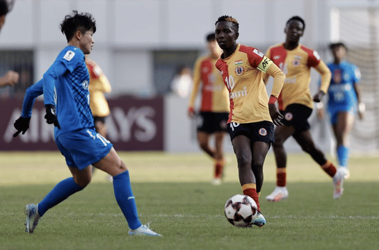 East Bengal succumb to a 2-0 loss against Wuhan Jiangda Women's FC in AFC Women's Champions League
