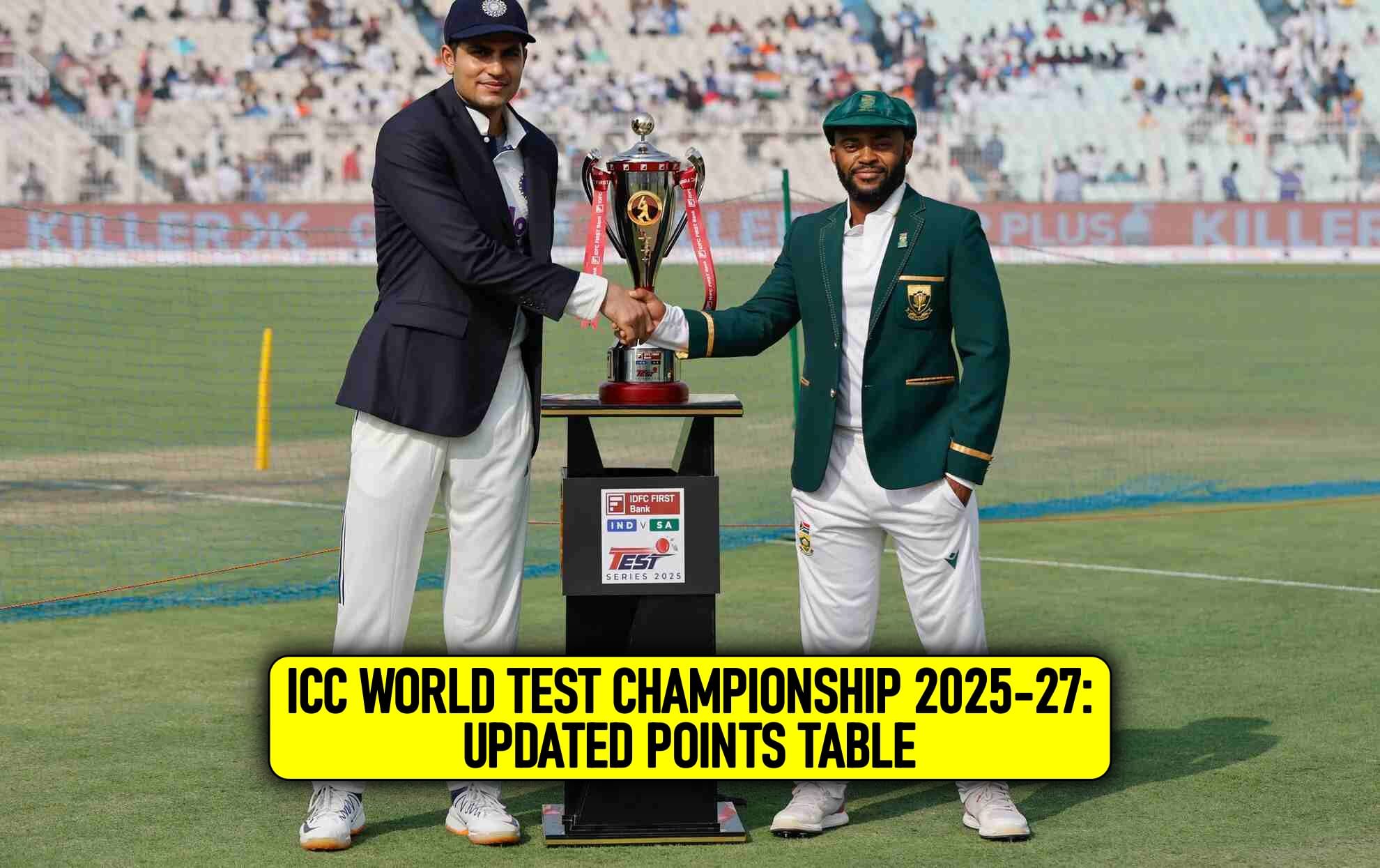 ICC World Test Championship 2025-27: Updated points table after 1st test, IND vs SA 2025
