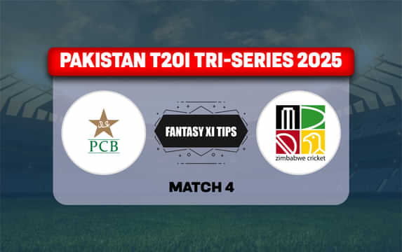 PAK vs ZIM Dream11 Prediction, Dream11 Playing XI, Today Match 4th T20I, Pakistan T20I Tri-Series 2025