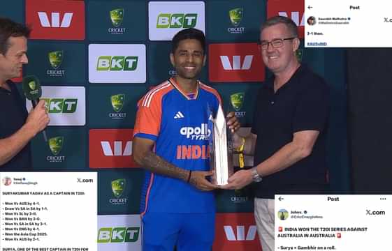 India series win over Australia