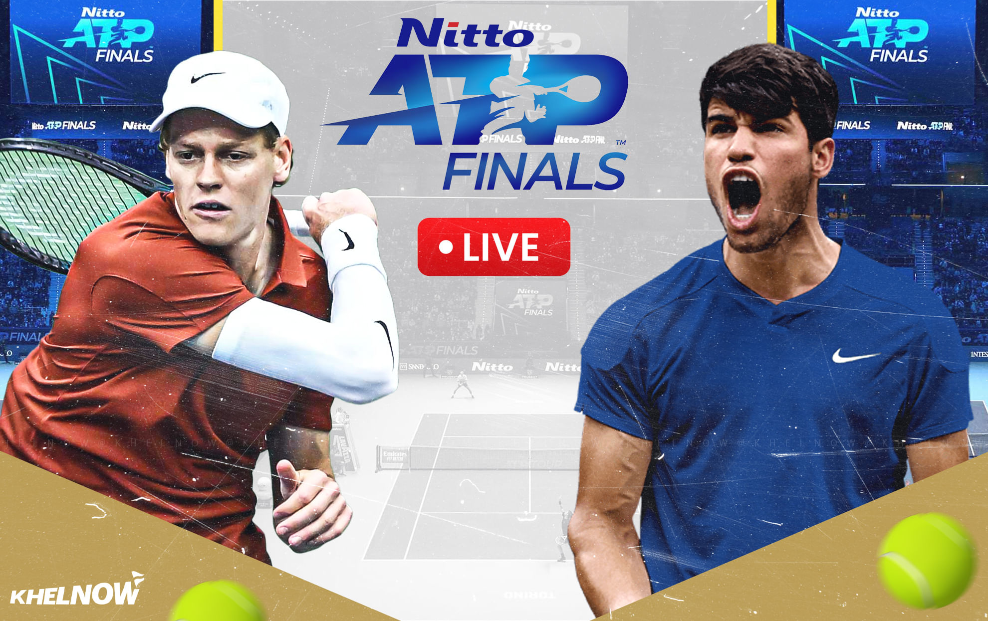 Carlos Alcaraz vs Jannik Sinner live streaming, TV channel, where & how to watch ATP Finals 2025 match?