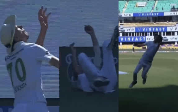 Marco Jansen catch in second IND vs SA test