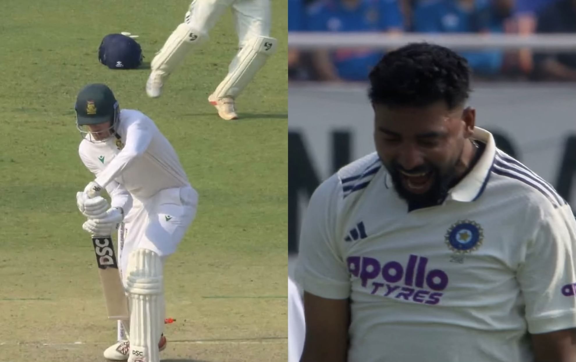 Mohammed Siraj peach to Marco Jansen