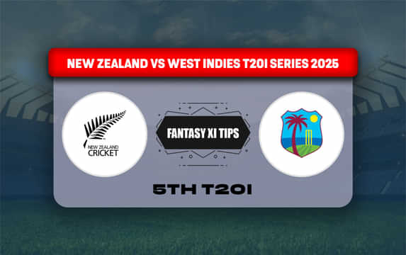 NZ vs WI Dream11 Prediction, Dream11 Playing XI, Today Match 5th T20I, New Zealand vs West Indies T20I series 2025
