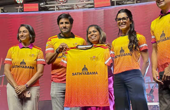 Samantha Ruth Prabhu reveals new Chennai Super Champs new WPBL jersey at Chennai Open