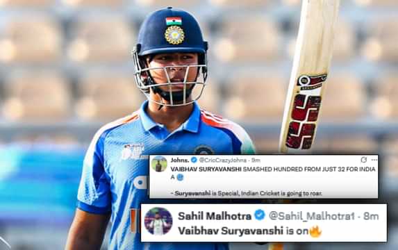 TR Vaibhav Suryavanshi 32-ball ton India A vs UAE