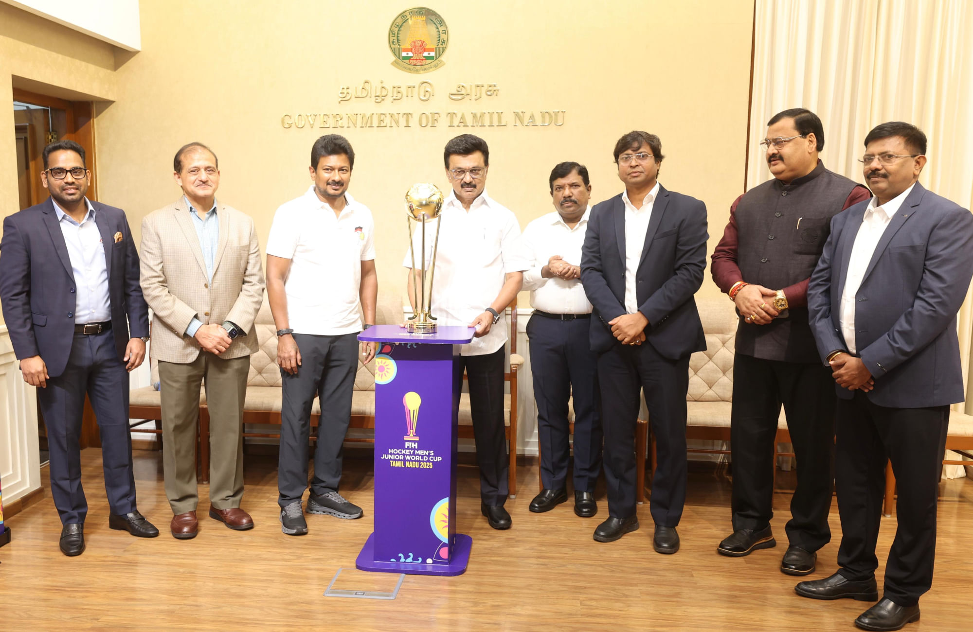 Tamil Nadu CM MK Stalin unveils trophy for upcoming FIH Hockey Men's Junior World Cup 2025