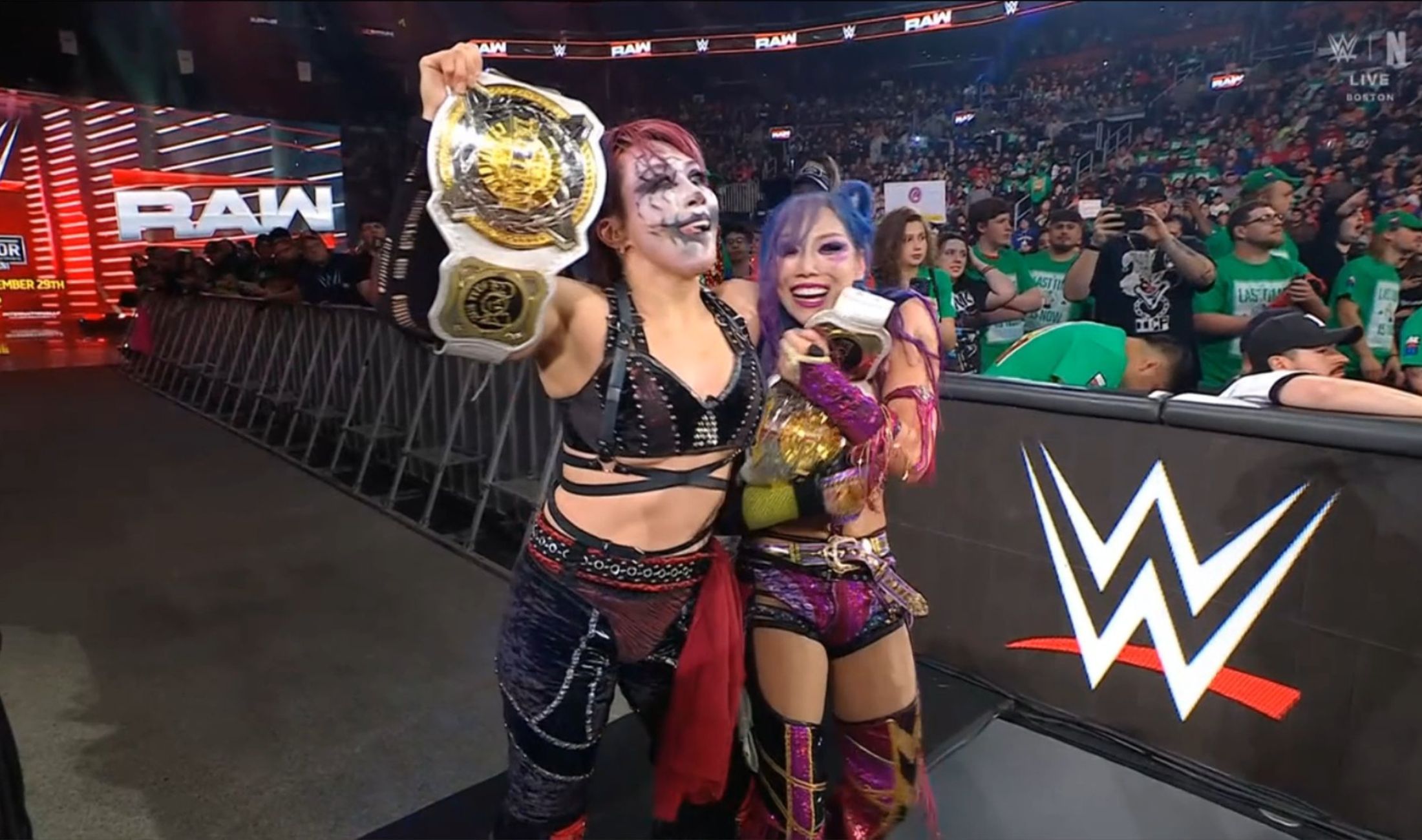 WWE RAW Results: Charlotte Flair & Alexa Bliss loses WWE Women's Tag Team Championship to The Kabuki Warriors due to interference