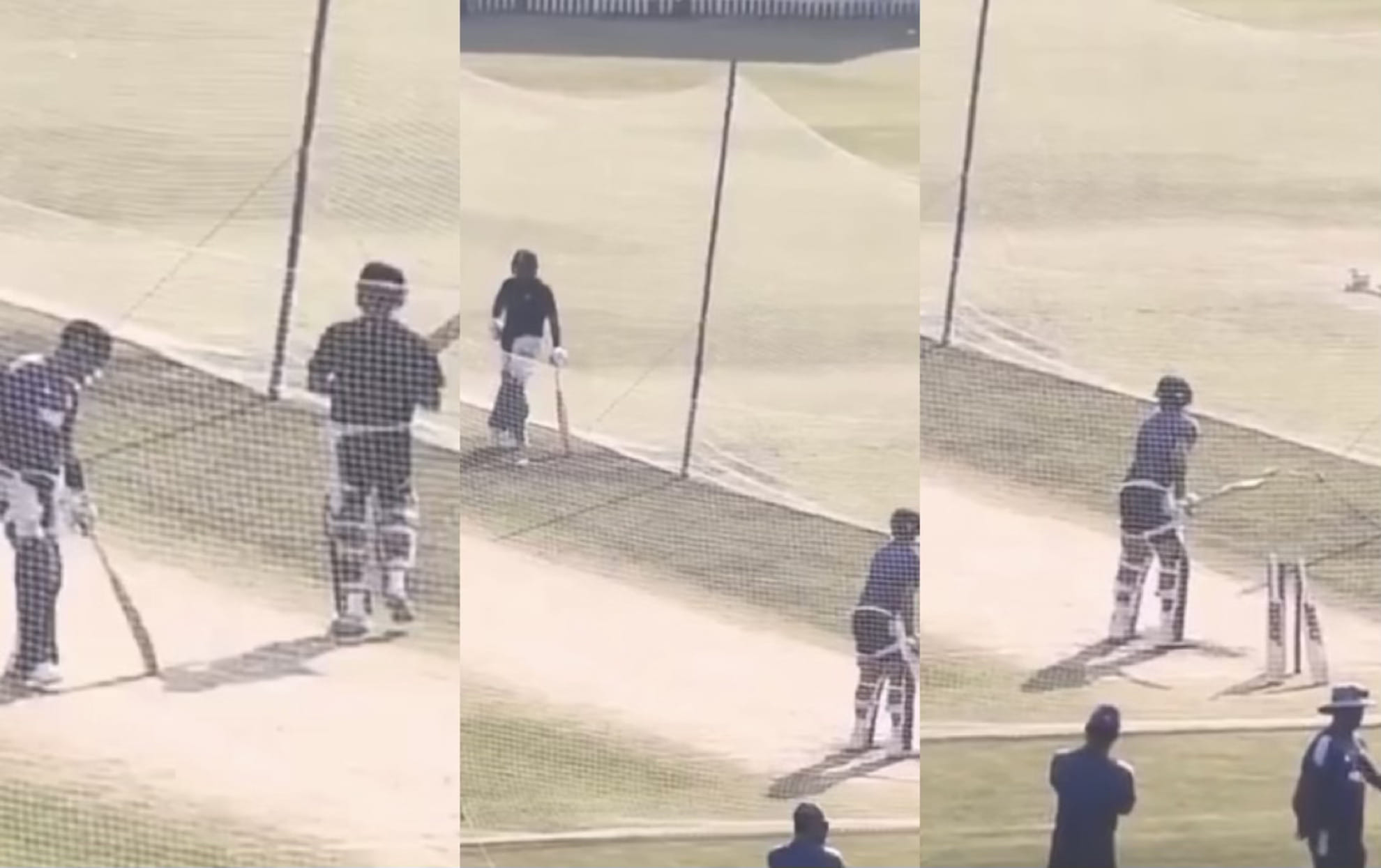 Virat Kohli and Rohit Sharma bat in nets