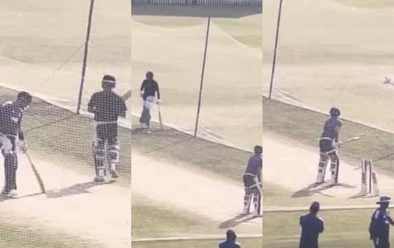 Virat Kohli and Rohit Sharma bat in nets