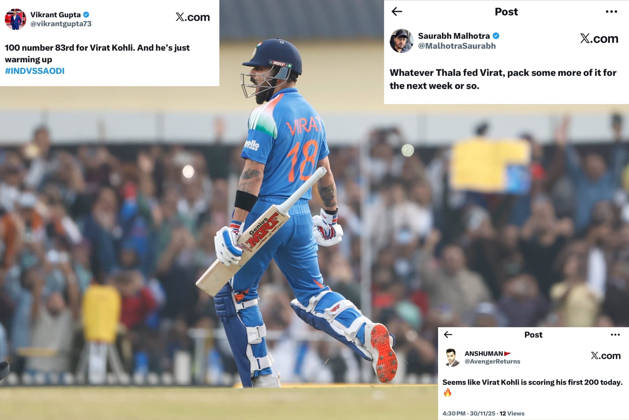 Virat Kohli ton in Ranchi