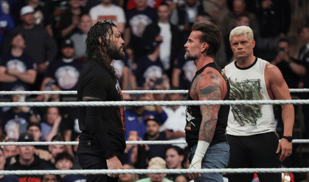 WWE Raw at MSG Roman Reigns, CM Punk & Cody Rhodes November 17, 2025 (Courtesy WWE.com) WrestleMania 42