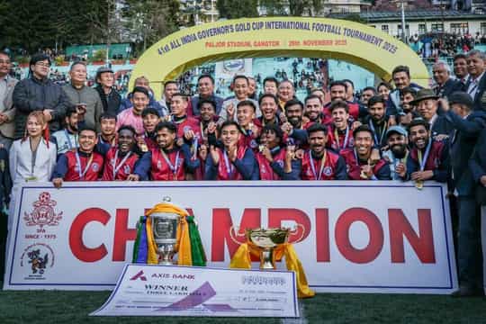 Rajasthan United FC Clinch 41st Governor’s Gold Cup 2025 After Hard-Fought Win Over Services FC