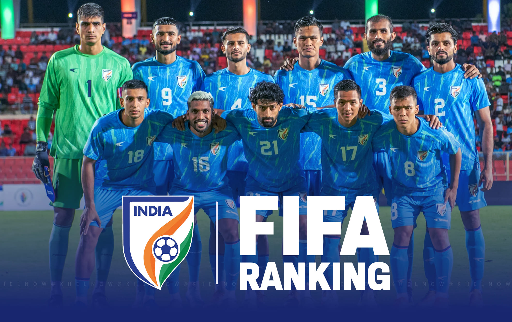Indian Football Team FIFA Ranking Graph in 2025