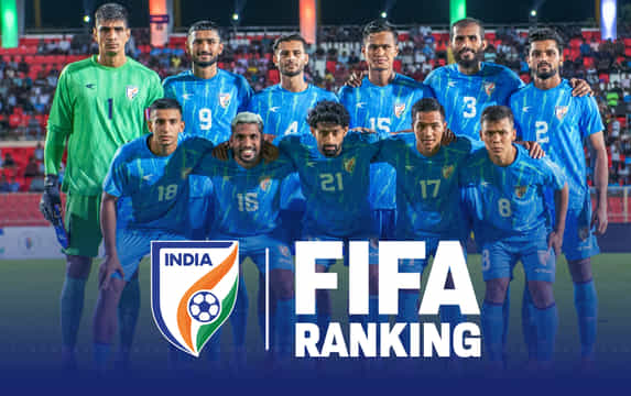 Indian Football Team FIFA Ranking Graph in 2025