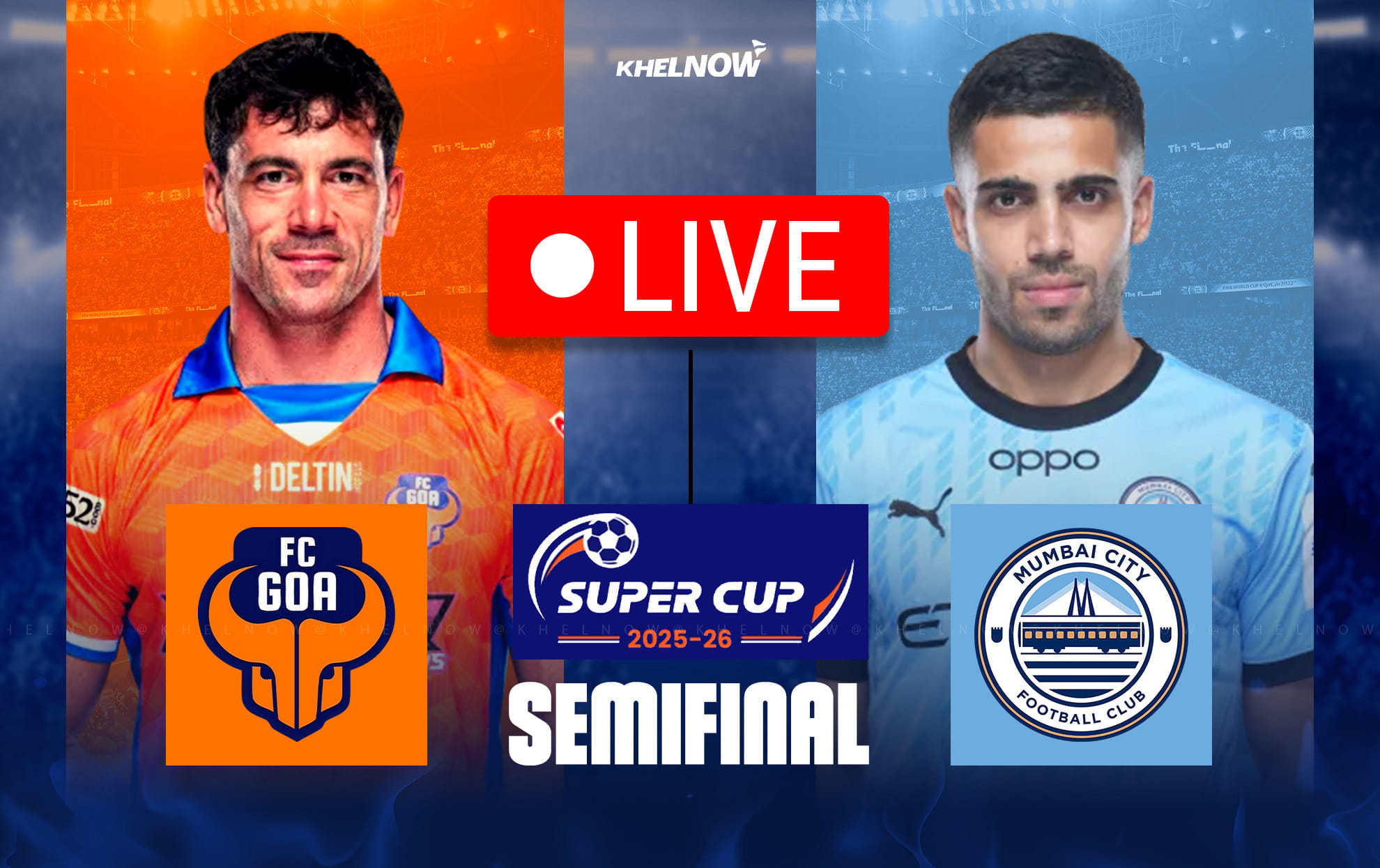 FC Goa vs Mumbai City FC Live: Follow Super Cup 2025-26 Semifinal 2 Live Updates