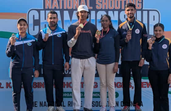 Anantjeet Singh Naruka-Darshna Rathore clinch mixed team skeet gold at 68th National Shooting Championship