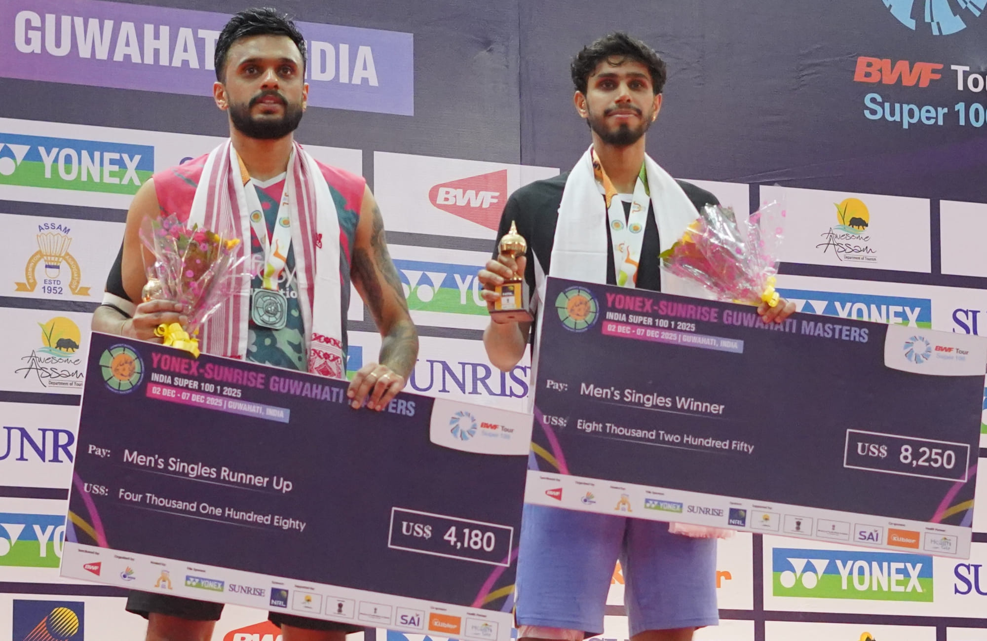 Guwahati Masters 2025: Sankar Saraswat stuns Mithun Manjunath to claim men’s singles title