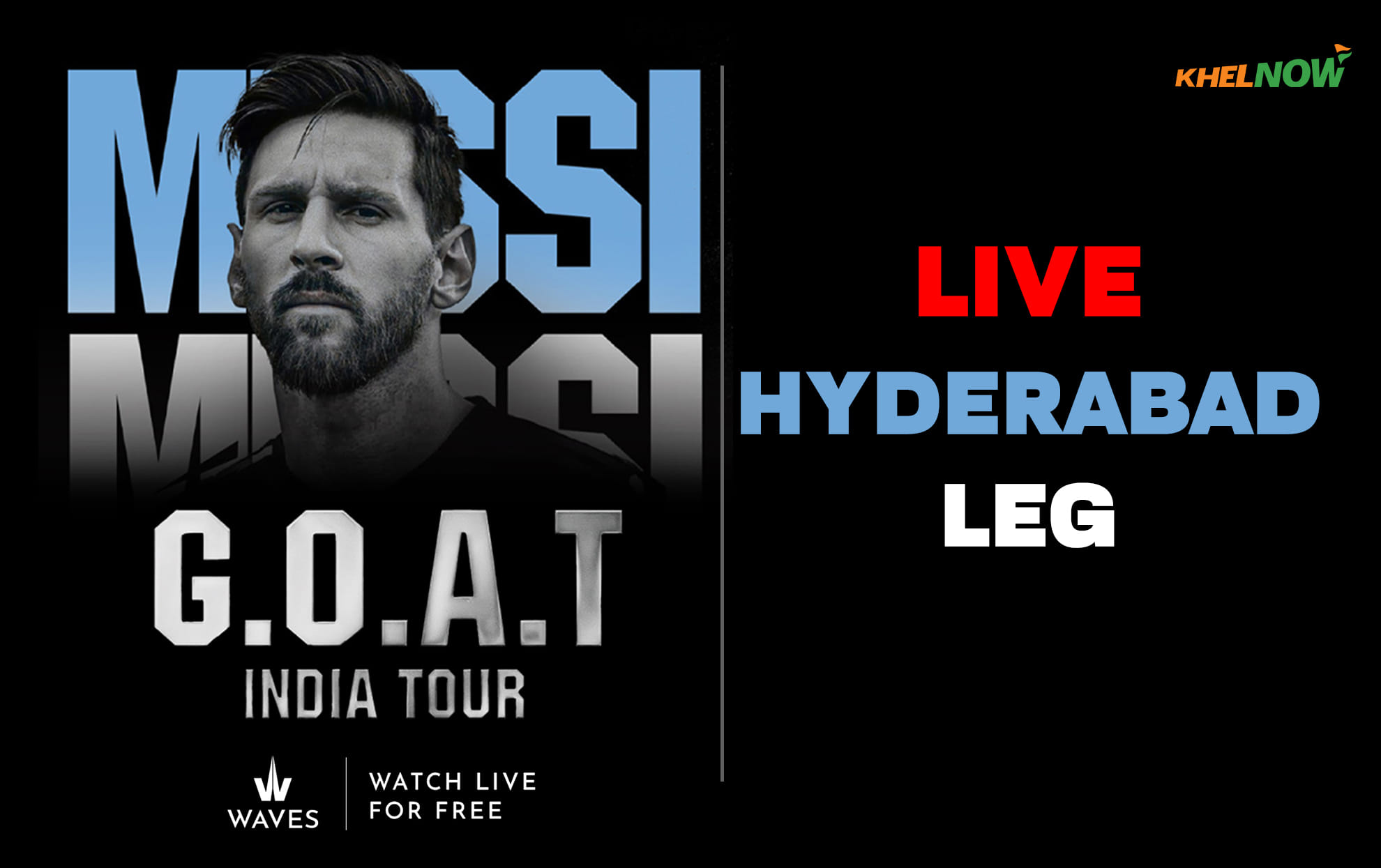 Lionel Messi GOAT India Tour LIVE | Hyderabad Leg