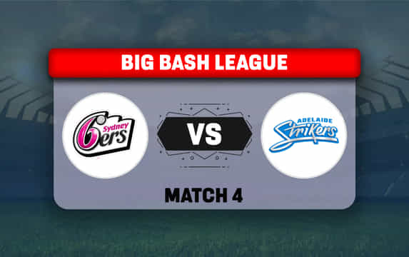 SIX vs STR Dream11 Prediction, Dream11 Playing XI, Today Match 4, Big Bash League 2025-26