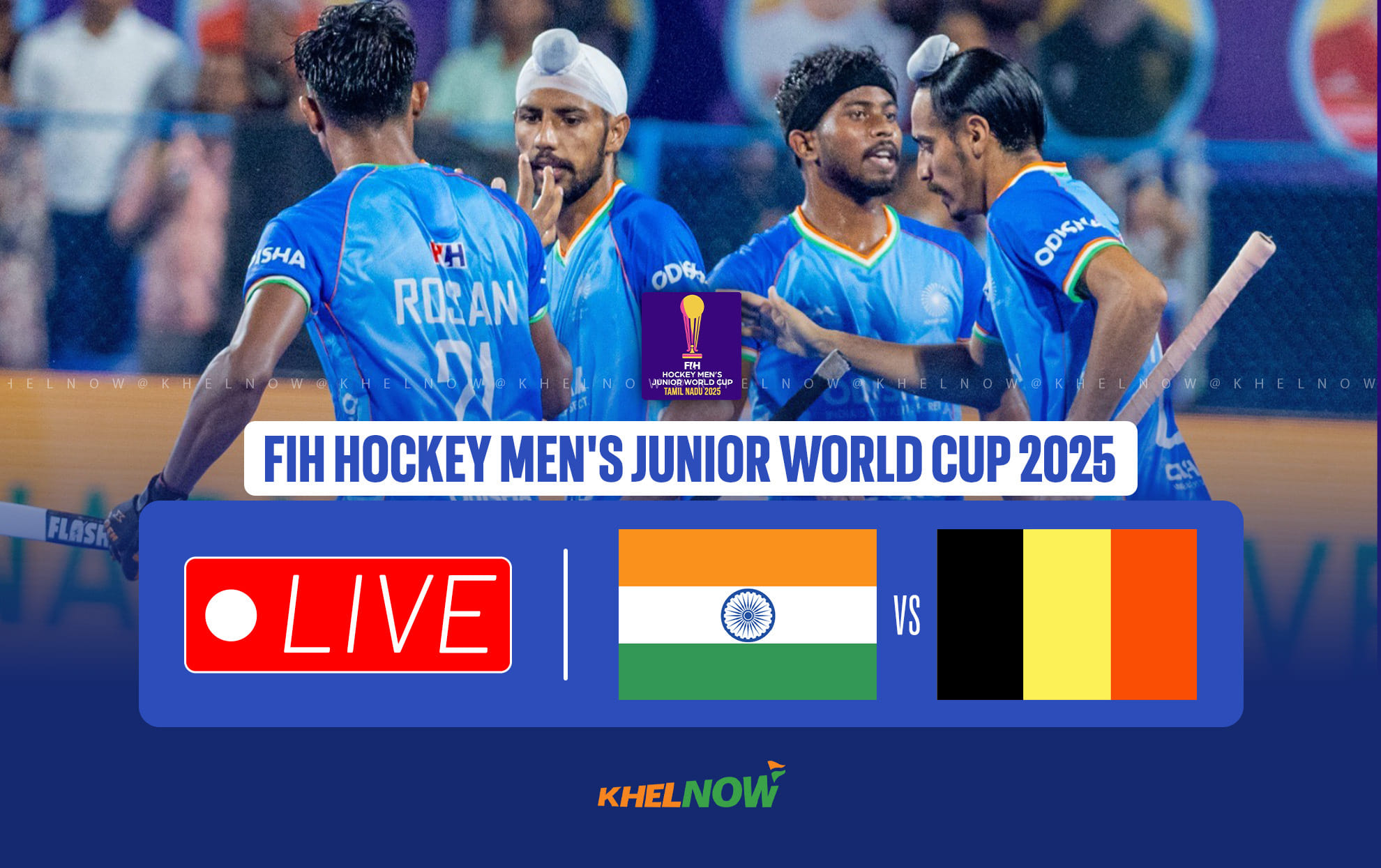 India vs Belgium Quarter-final Live Updates, FIH Hockey Men's Junior World Cup 2025