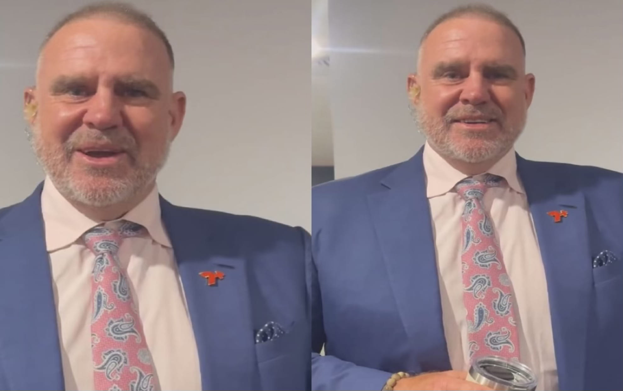 Matthew Hayden reacts to Joe Root's ton