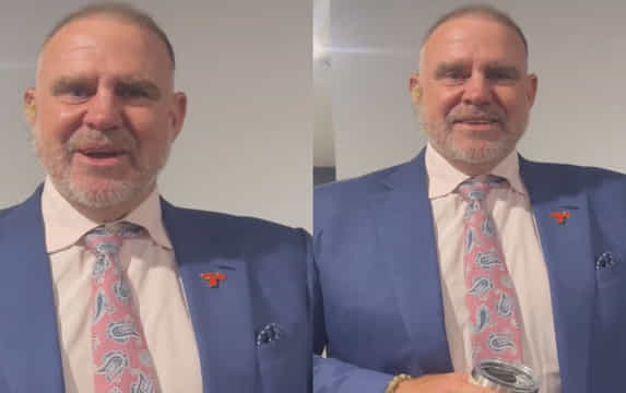 Matthew Hayden reacts to Joe Root's ton